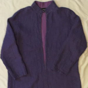 Eileen Fisher Irish Linen open front jacket